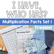 I Have Who Has Multiplication Facts Set 1