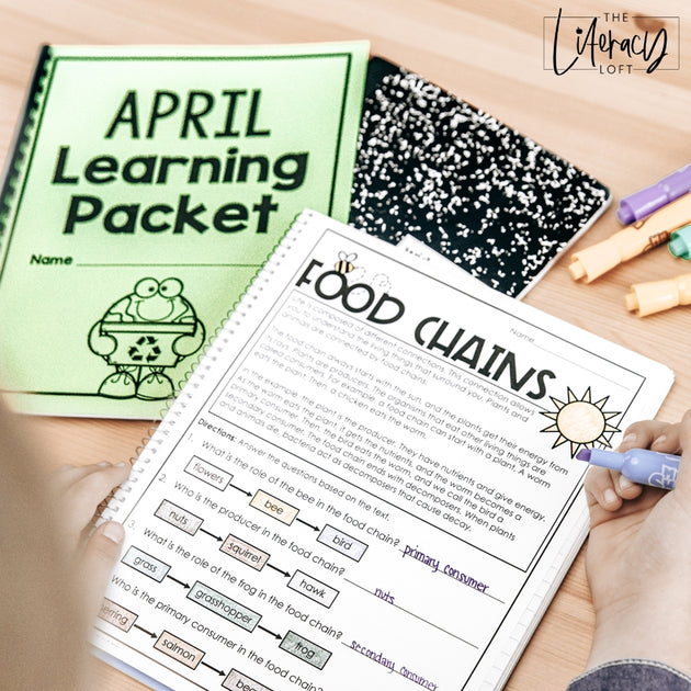 April No Prep Packet 4th Grade – The Literacy Loft