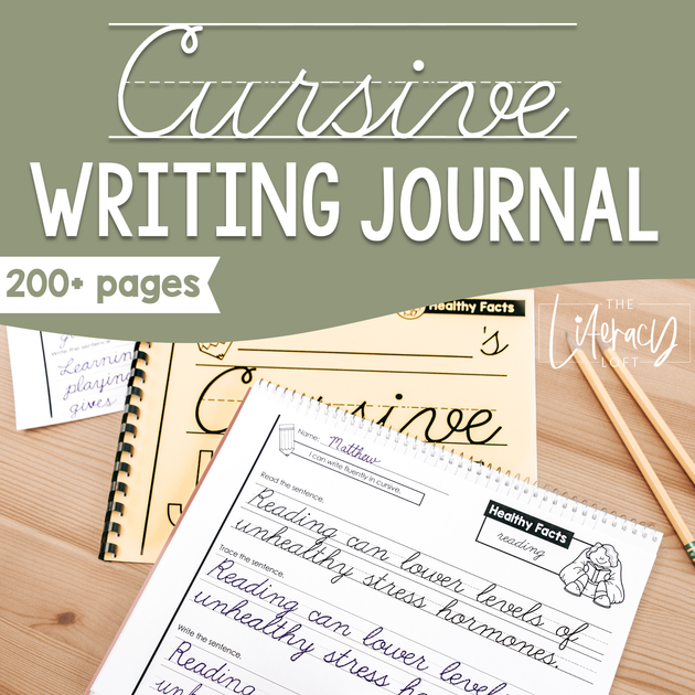 Cursive Writing Journal – The Literacy Loft