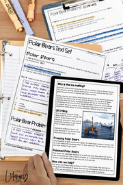 Informational Text Set {Polar Bear Problems} | Distance Learning | Google Apps