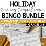 Reading Comprehension Bingo (Holiday Bundle)
