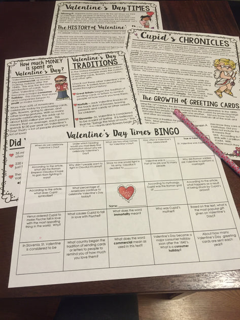 Valentine's Day Informational Text – The Literacy Loft