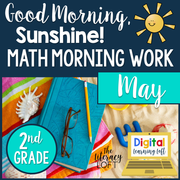 Math Morning Work 2nd Grade {May} | Distance Learning | Google Apps