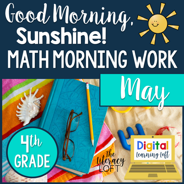 Math Morning Work 4th Grade {May} | Distance Learning | Google Apps