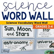 Science Vocabulary Word Wall {Grades 3-4}