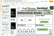 Math Morning Work Grades 1-5 {Bundle} | Distance Learning | Google Slides