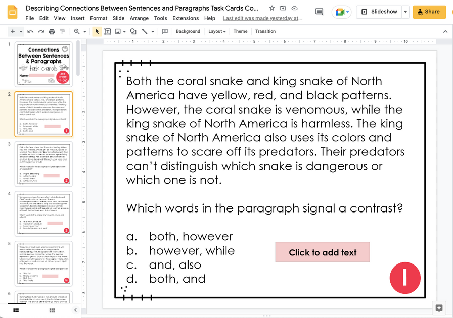 snake Google Slides Templates - Slide Members