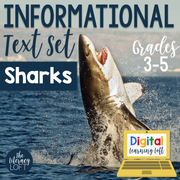 Informational Text Set (Sharks) | FREEBIE Print and Digital