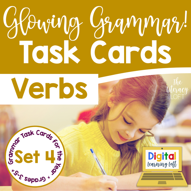 Verbs Task Cards | Distance Learning | Google Slides & Forms – The ...