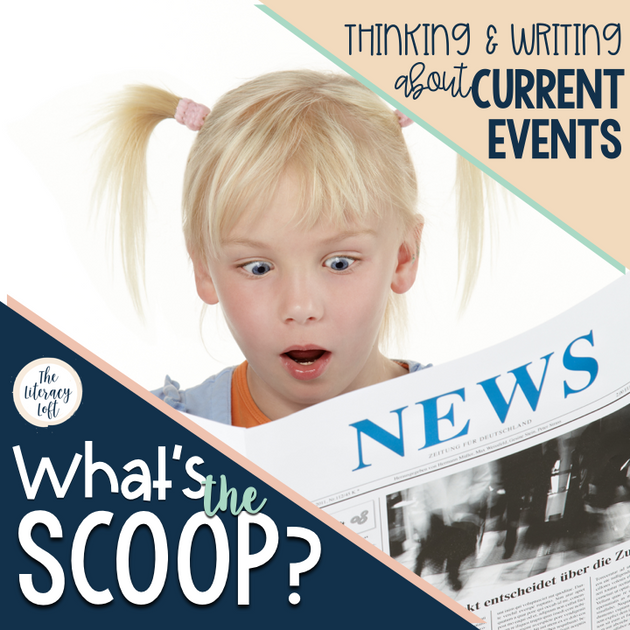 Current Event Newspaper AssignmentWhat's the SCOOP? Google Slides + The Literacy Loft