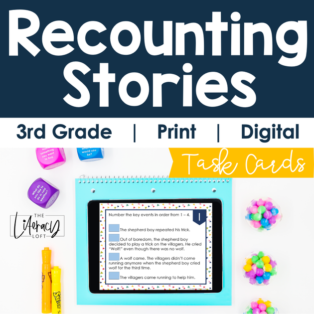 Recounting Stories Task Cards 3rd Grade I Google Slides and Forms – The ...