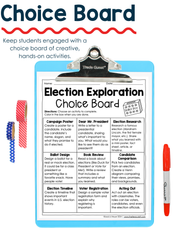 2024 Presidential Election Reading Comprehension Bingo 3rd 4th 5th Grade Passages Questions Graphic Organizers Writing Prompts