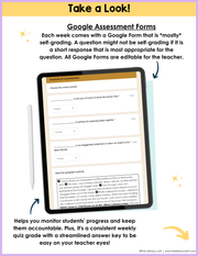 7th-8th Grade ELA Daily Review and Weekly Assessment Bundle