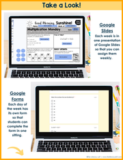 ELA + Math Morning Work 5th Grade {The Bundle} Google Slides + Forms