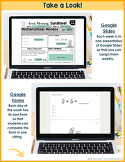 ELA + Math Morning Work 1st Grade {The Bundle} | Distance Learning | Google Slides