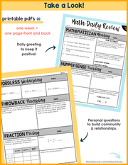 ELA + Math Daily Review 6th Grade {The Bundle} | Distance Learning | Google Slides