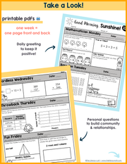 ELA + Math Morning Work 2nd Grade {The Bundle} | Distance Learning | Google Slides