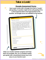 6th-8th Grade ELA Daily Review and Weekly Assessment Bundle