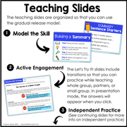 4th 5th Grade Summarizing Nonfiction Text Reading Comprehension Passages Unit