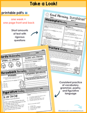 ELA + Math Morning Work Grades 1-3 Bundle