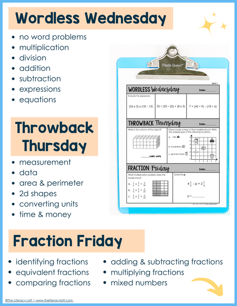 Math Daily Review 6th Grade {September} | Distance Learning | Google Apps