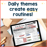 ELA Morning Work 4th Grade {September} | Distance Learning | Google Slides