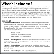 3rd Grade Context Clues Reading Comprehension Unit Vocabulary Worksheets Graphic Organizers Posters