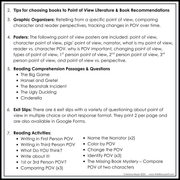 3rd Grade Point of View Worksheets Reading Comprehension Passages Fun Mini Unit