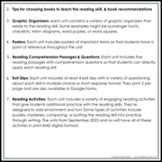 3rd Grade Reading Comprehension Mini Unit Bundle Worksheets Activities Exit Tickets Posters