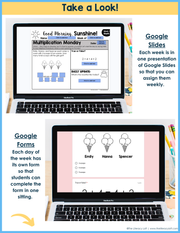 Math Morning Work 3rd Grade {September} | Distance Learning | Google Apps