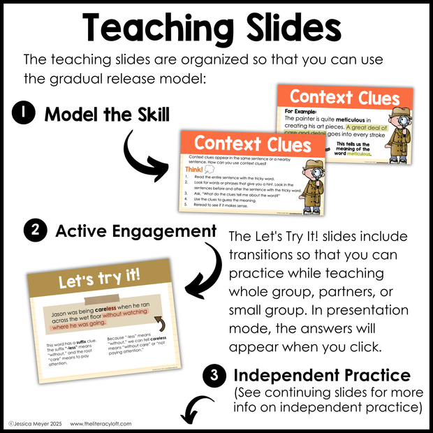 4th 5th Grade Context Clues Reading Comprehension Unit Vocabulary Worksheets Graphic Organizers Posters