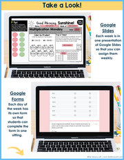 Math Morning Work 4th Grade {September} | Distance Learning | Google Apps