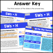 3rd Grade Summarizing Nonfiction Text Fun Reading Comprehension Passages Unit