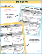 Math Morning Work 4th Grade {September} | Distance Learning | Google Apps