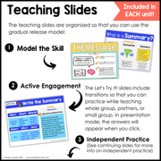 3rd Grade Reading Comprehension Mini Unit Bundle Worksheets Activities Exit Tickets Posters