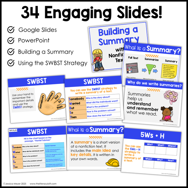 3rd Grade Summarizing Nonfiction Text Fun Reading Comprehension Passages Unit