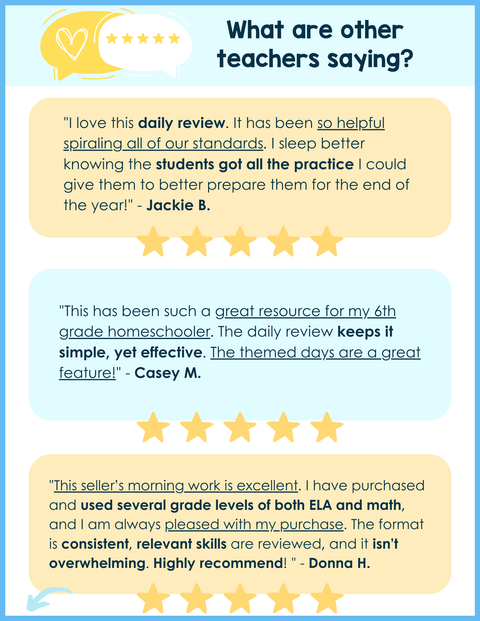 Math Daily Review 6th Grade {September} | Distance Learning | Google Apps