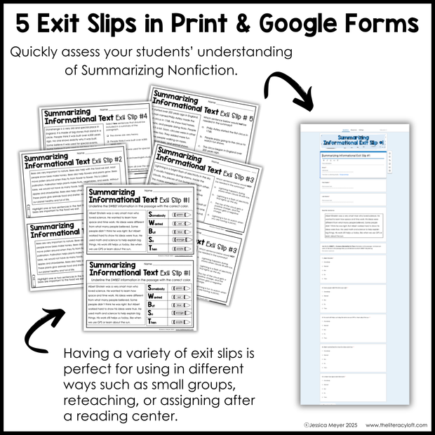 3rd Grade Summarizing Nonfiction Text Fun Reading Comprehension Passages Unit