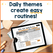 ELA Daily Review 7th Grade {October} | Distance Learning | Google Slides and Forms