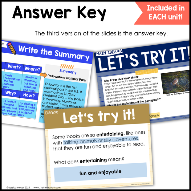 3rd Grade Reading Comprehension Mini Unit Bundle Worksheets Activities Exit Tickets Posters