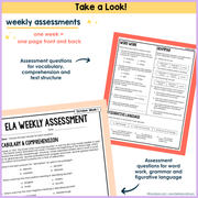 9th-10th Grade ELA Daily Review & Assessment Reading Comprehension Bundle High School
