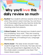 ELA Daily Review 7th Grade {September} | Distance Learning | Google Slides and Forms