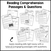 3rd Grade Summarizing Nonfiction Text Fun Reading Comprehension Passages Unit