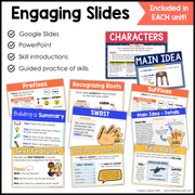 3rd Grade Reading Comprehension Mini Unit Bundle Worksheets Activities Exit Tickets Posters