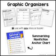 4th 5th Grade Summarizing Nonfiction Text Reading Comprehension Passages Unit