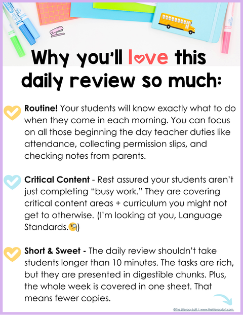 ELA Daily Review 8th Grade {September} | Distance Learning | Google Slides and Forms