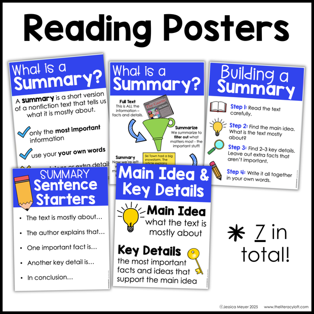 4th 5th Grade Summarizing Nonfiction Text Reading Comprehension Passages Unit