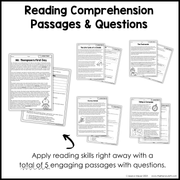 4th 5th Grade Context Clues Reading Comprehension Unit Vocabulary Worksheets Graphic Organizers Posters