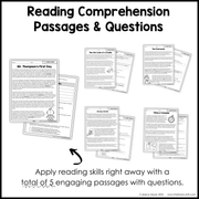 4th 5th Grade Context Clues Reading Comprehension Unit Vocabulary Worksheets Graphic Organizers Posters