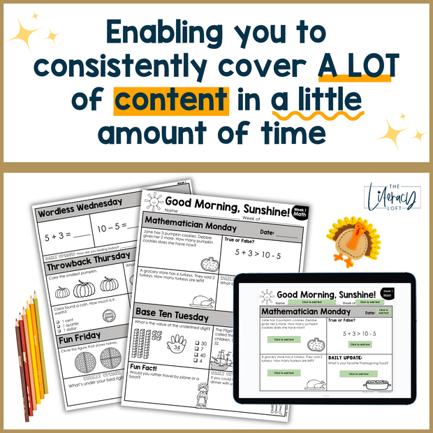 Math Morning Work 1st Grade {November} | Distance Learning | Google Apps